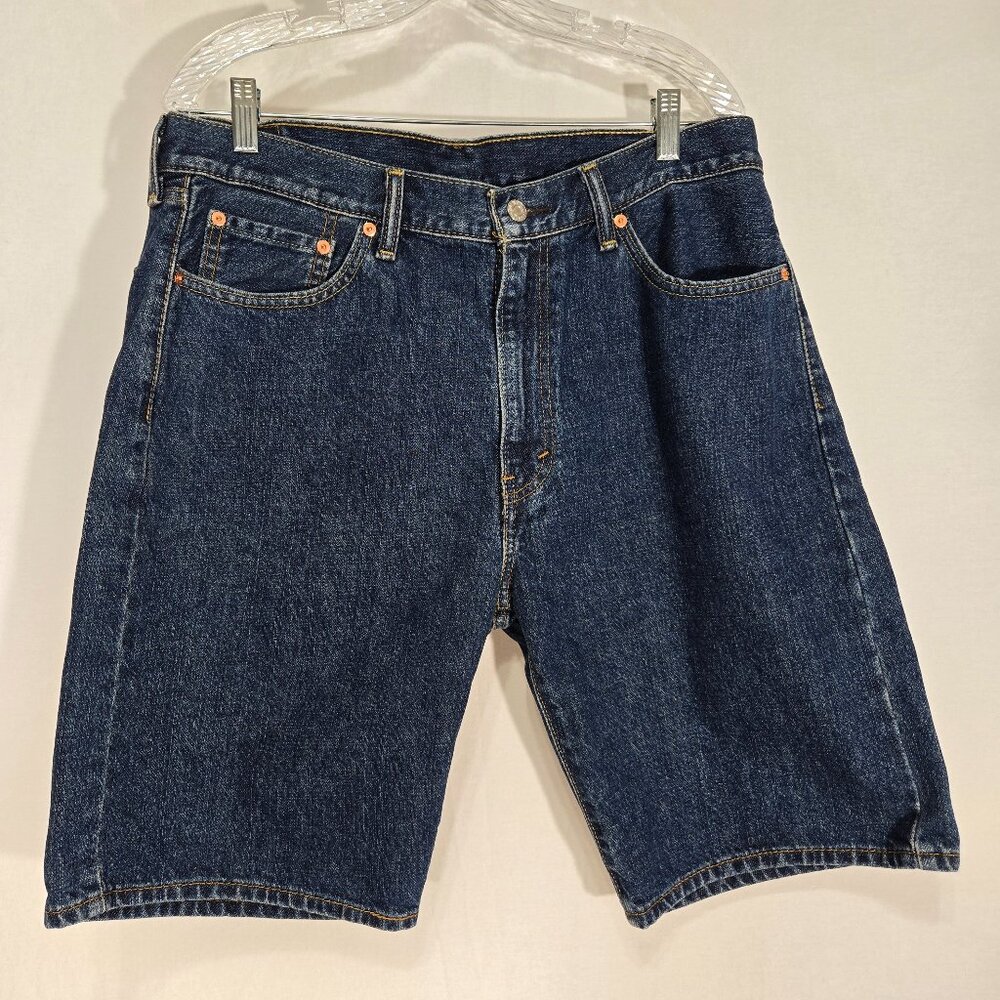 LEVI’S 505 Eclectic Grandpa Grunge Skater Denim Regular Fit Bermuda Men Size 36.